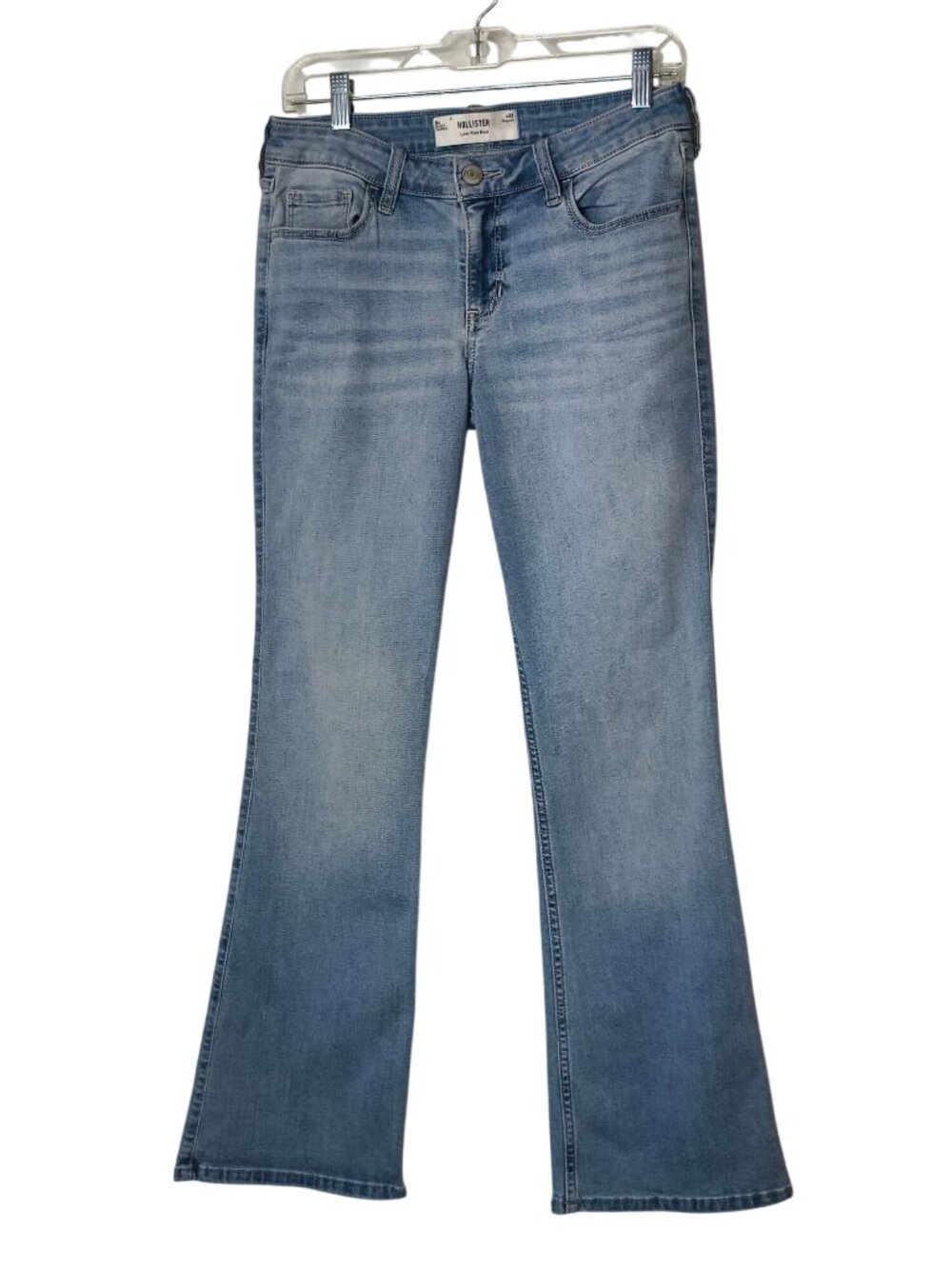 Hollister Womens 8 Low-Rise Bootcut Jeans Light Wash Stretch Denim W29 Cowgirl
